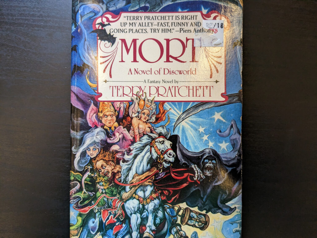 book cover mort by terry pratchett